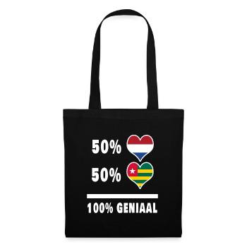 Togo and the Netherlands 100% Genius flag - Tote Bag - black - Front