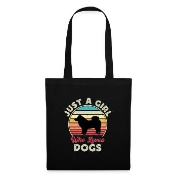 Eurasier Dog Lover Silhouette Vintage Sunset - Tote Bag - black - Front