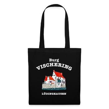Lüdinghausen Burg Vischering, Münsterland - Stoffbeutel - Schwarz - Vorne