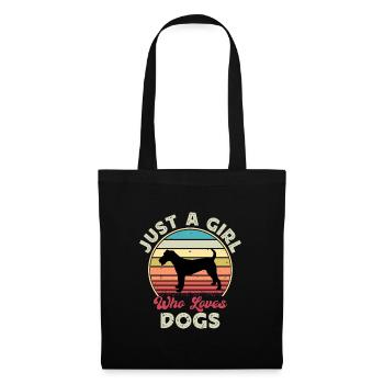 Irish Terrier Dog Lover Silhouette Vintage Sunset - Tote Bag - black - Front