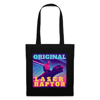 Laser Raptor - Stoffbeutel - Schwarz - Vorne
