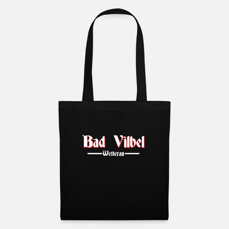 Bad Vilbel - Stoffbeutel - Schwarz