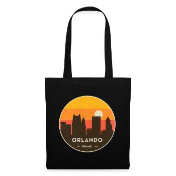 Coucher de soleil de la Skyline d’Orlando - Sac en tissu - noir - Devant