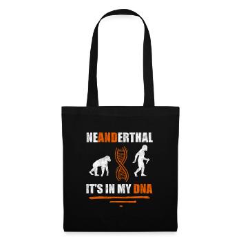 Neanderthal It's in my DNA anthropologist - Tote Bag - black - Front