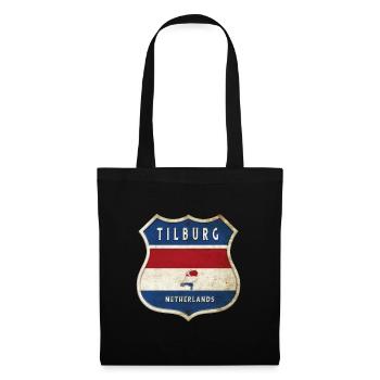 Tilburg Netherlands coat of arms design - Tote Bag - black - Front