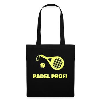 Padel Sport Player Statement Tournament Racket - Tote Bag - black - Front