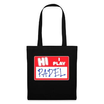 Player Tournament Statement Padel Padel Game Tennis - Tote Bag - black - Front