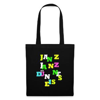 JANZ JANZ DÜNNES EIS OHJA witziges Design für dich - Stoffbeutel - Schwarz - Vorne