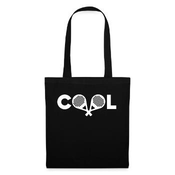 Cool dicton padel raquette sport servir - Sac en tissu - noir - Devant