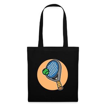 Rackets Balls Padel Sport Player Padel Game - Tote Bag - black - Front