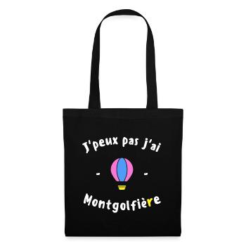 J peux pas j ai Montgolfière - Sac en tissu - noir - Devant