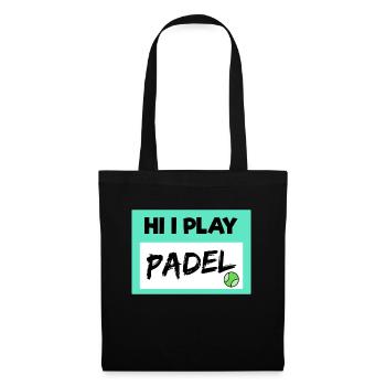 Déclaration de Balles de jeu de padel de joueur de padel de loisir - Sac en tissu - noir - Devant