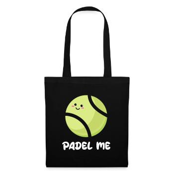 Sport Padel Player Balls Déclaration Padel Jeu de Padel - Sac en tissu - noir - Devant