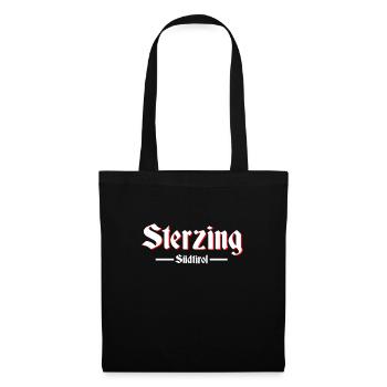 Sterzing Südtirol - Stoffbeutel - Schwarz - Vorne