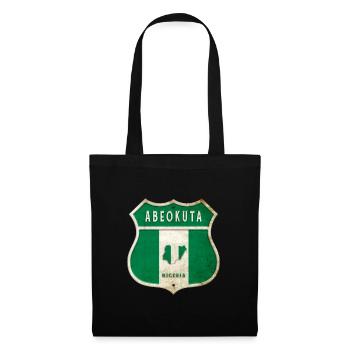 Design du drapeau d'Abeokuta Nigeria - Sac en tissu - noir - Devant