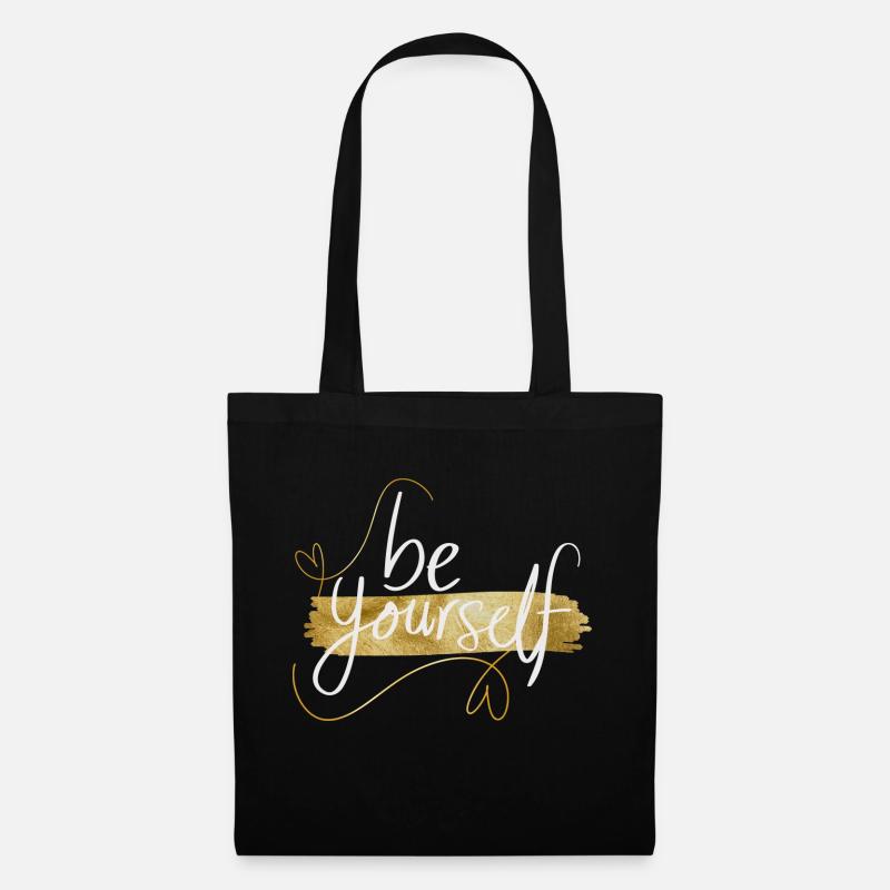 Be yourself - Tote Bag - black
