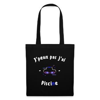 J peux pas j ai Piscine - Sac en tissu - noir - Devant