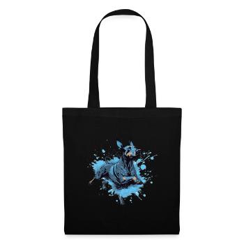 Doberman Dock-Diving into Water - Tote Bag - black - Front