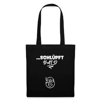 Déclaration de naissance Mère enceinte Grossesse - Sac en tissu - noir - Devant