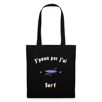 J peux pas j ai Surf - Sac en tissu - noir - Devant