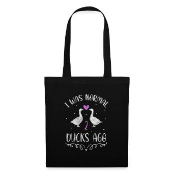 Duckling Animal Flying Duck Swimming - Tote Bag - black - Front