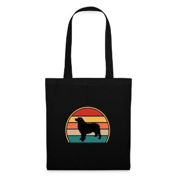 Berner Laufhund Dog Love Silhouette Vintage Sunset - Tote Bag - black - Front