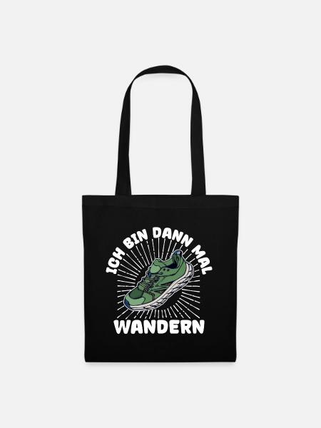 Wanderer Wandern Statement Klettern Naturliebhaber - Stoffbeutel - Schwarz