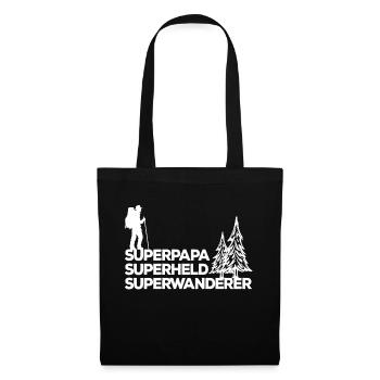 Bergwanderung Wandern Statement Wanderer Klettern - Stoffbeutel - Schwarz - Vorne