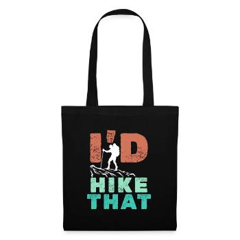 Hiking Hiker Statement Mountain Summit Mountaineering - Tote Bag - black - Front