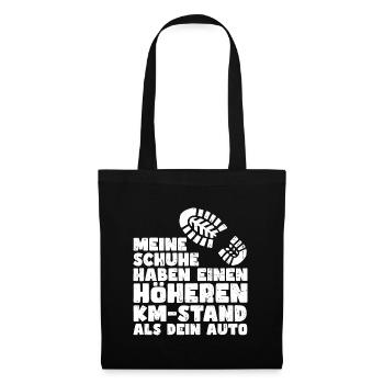 Wanderwege Wanderrouten Wandern Wanderer Statement - Stoffbeutel - Schwarz - Vorne