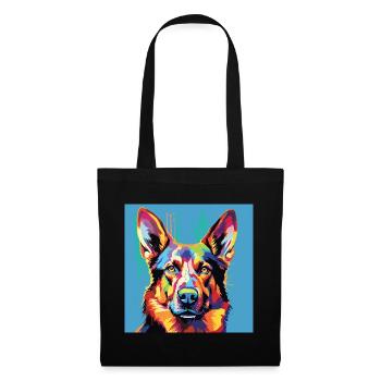 German Shepherd Pop Art - Tote Bag - black - Front