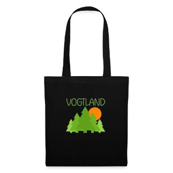 Vogtland - Stoffbeutel - Schwarz - Vorne