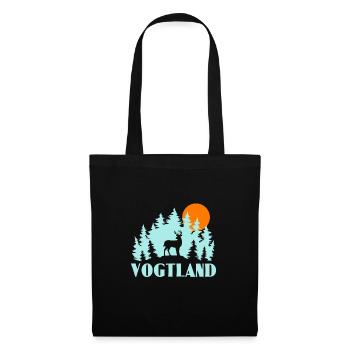 Vogtland - Stoffbeutel - Schwarz - Vorne