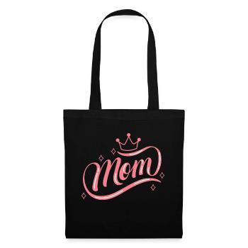 sidback unltd. - Queen Mom - Stoffbeutel - Schwarz - Vorne