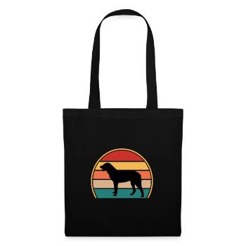 Cao De Castro Laboreiro Dog Silhouette Retro Sun - Tote Bag - black - Front