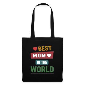 Meilleure maman du monde - Sac en tissu - noir - Devant