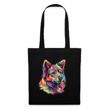 Colorful Norwegian-buhund - Tote Bag - black - Front