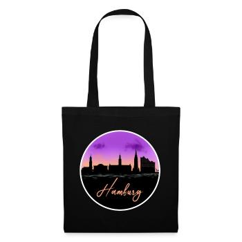 Belle ligne d’horizon de Hambourg - Sac en tissu - noir - Devant