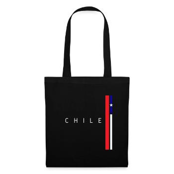 Drapeau du Chili, fierté chilienne - Sac en tissu - noir - Devant