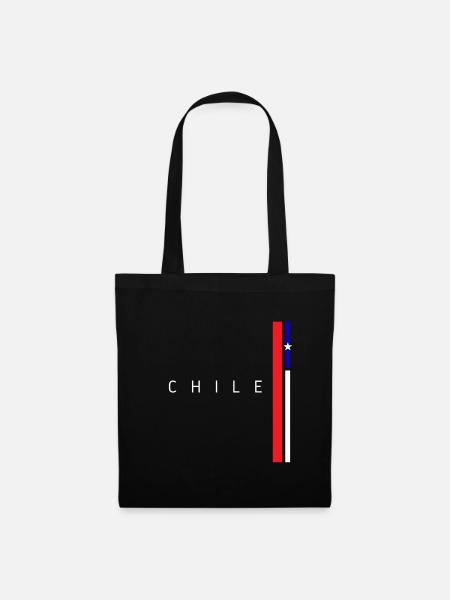 Flagge von Chile - Stoffbeutel - Schwarz