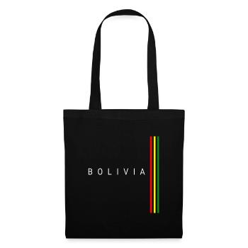 Drapeau bolivien, fierté bolivienne - Sac en tissu - noir - Devant