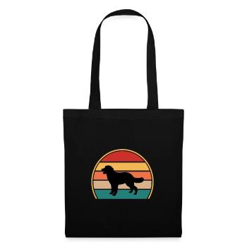 Hovawart Dog Lover Silhouette Vintage Sunset - Sac en tissu - noir - Devant