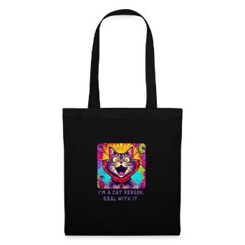 Cat lovers Unite - I'm proud of it! - Tote Bag - black - Front