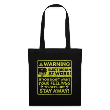 Électricité Artisanat Voltage Work - Sac en tissu - noir - Devant