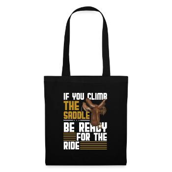 Désert de l’Ouest - Sac en tissu - noir - Devant