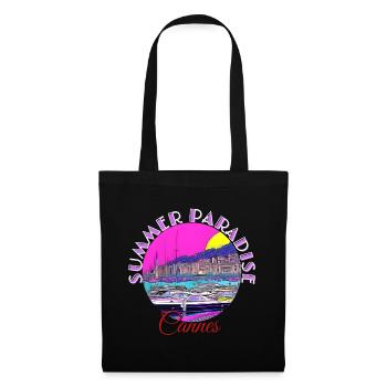 Summer Paradise Cannes - Sac en tissu - noir - Devant