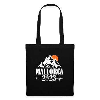 Mallorca 2023 - Stoffbeutel - Schwarz - Vorne