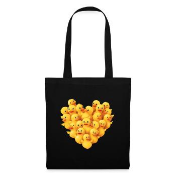 Baby duck heart - Tote Bag - black - Front