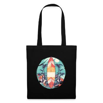 Surfboard - Tote Bag - black - Front