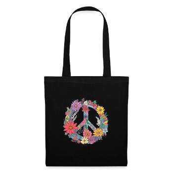 Flowers Peace - Tote Bag - black - Front